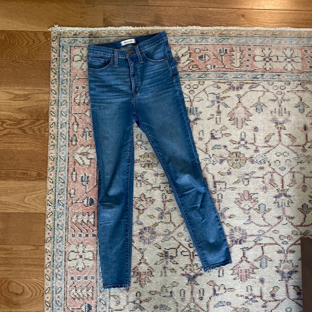 madewell high waisted skinny jeans